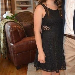 cute black lace dress!